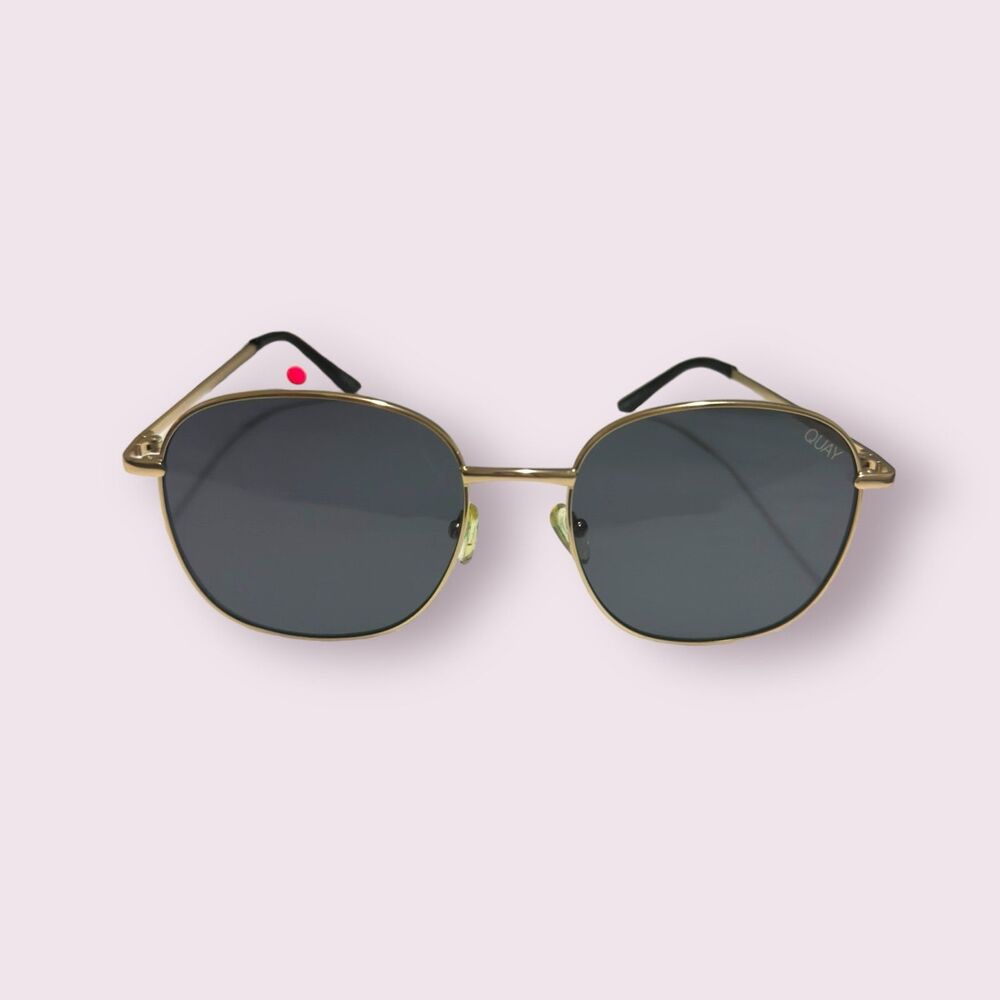 Quay Australia‎ Jezabell Gold Round Sunglasses